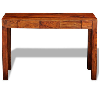 Tavolo Consolle con 3 Cassetti 80 cm Legno Massello di Sheesham - homemem39