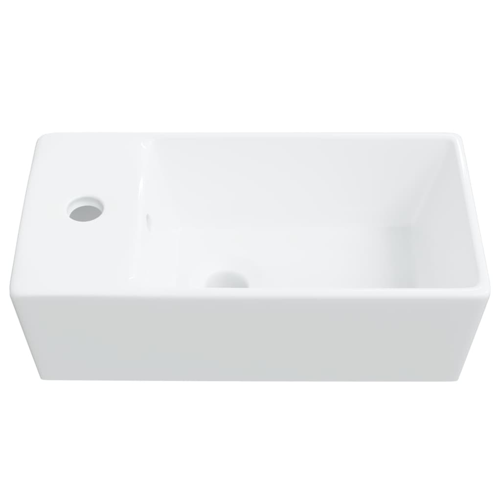 vidaXL Lavandino Bianco 48x25x15 cm in Ceramica - homemem39