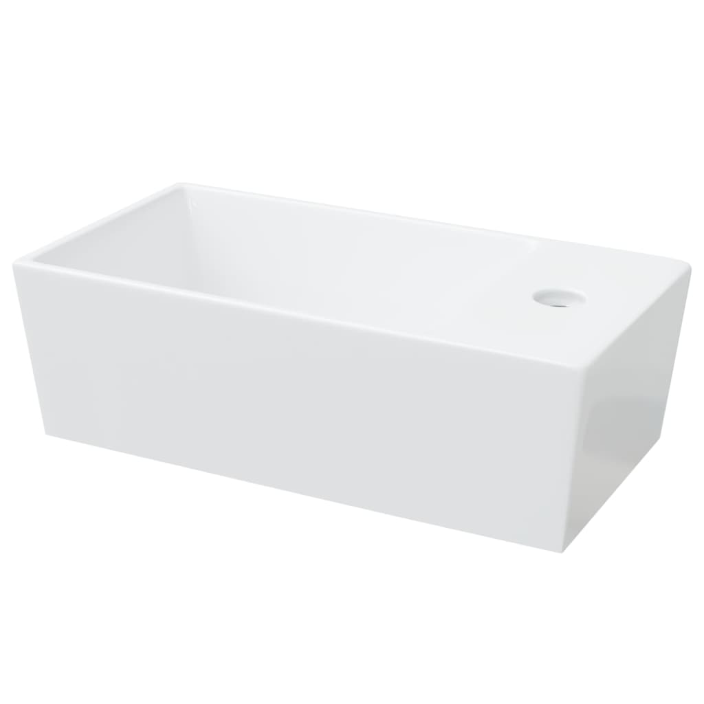 vidaXL Lavandino Bianco 48x25x15 cm in Ceramica - homemem39