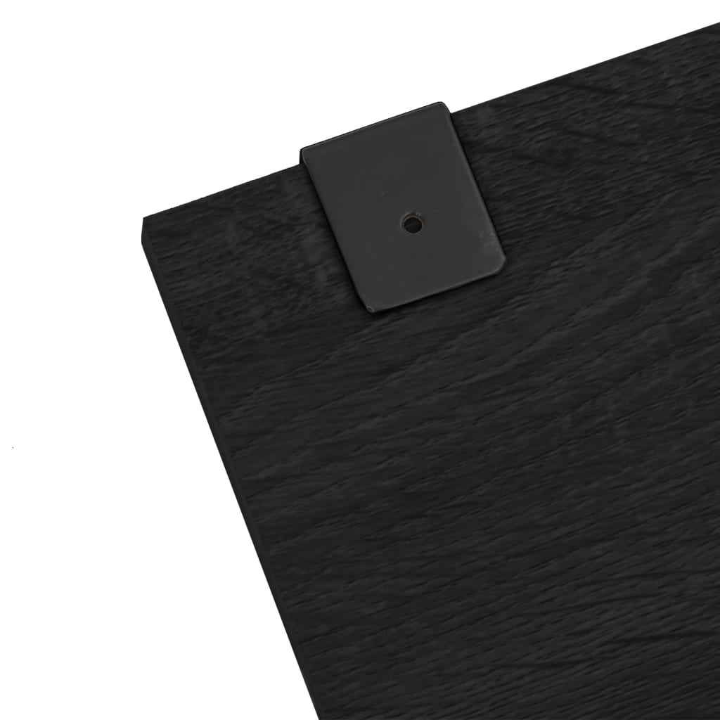 vidaXL Set Mobili da Bagno 7 pz Nero in Legno Multistrato - homemem39