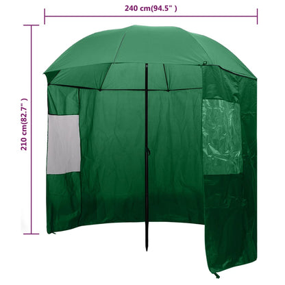 Ombrello da Pesca Verde 240x210 cm - homemem39