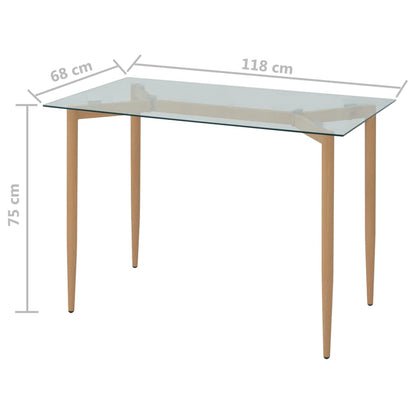 Tavolo da Pranzo 118x68x75 cm - homemem39