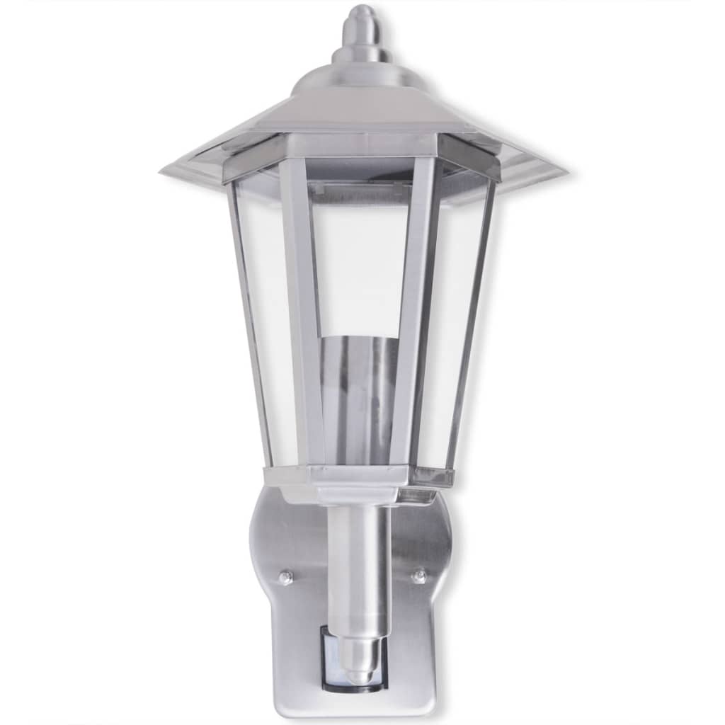 Lampada da parete per esterno con sensore in acciaio inox - homemem39