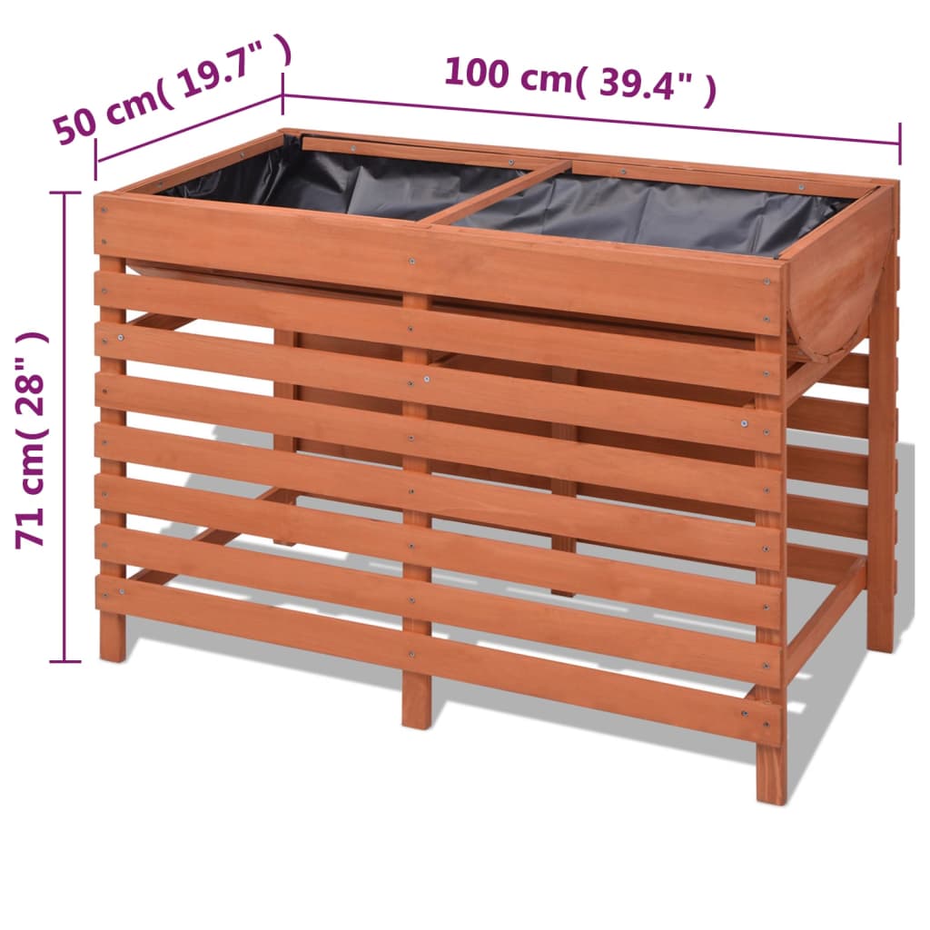 Fioriera 100x50x71 cm in Legno - homemem39