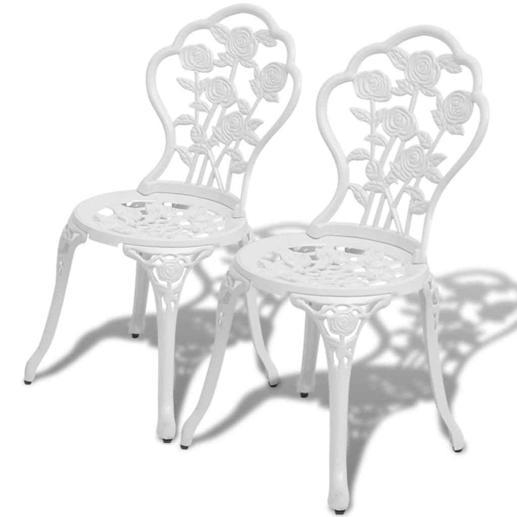 Set da Bistrot 3 pz in Alluminio Pressofuso Bianco - homemem39