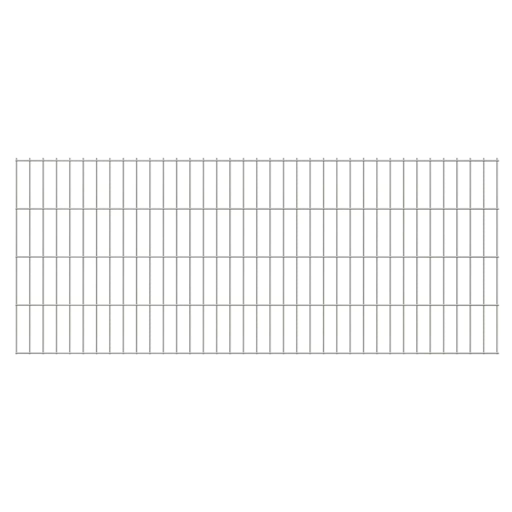 Pannello di Recinzione 2D 2,008x0,83 m Argento - homemem39