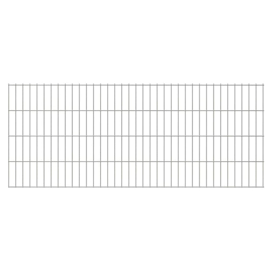 Pannello di Recinzione 2D 2,008x0,83 m Argento - homemem39