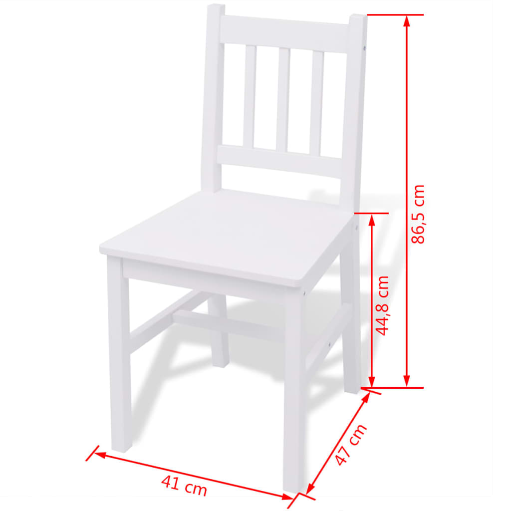 Set Tre Pezzi da Pranzo in Legno di Pino Bianco - homemem39