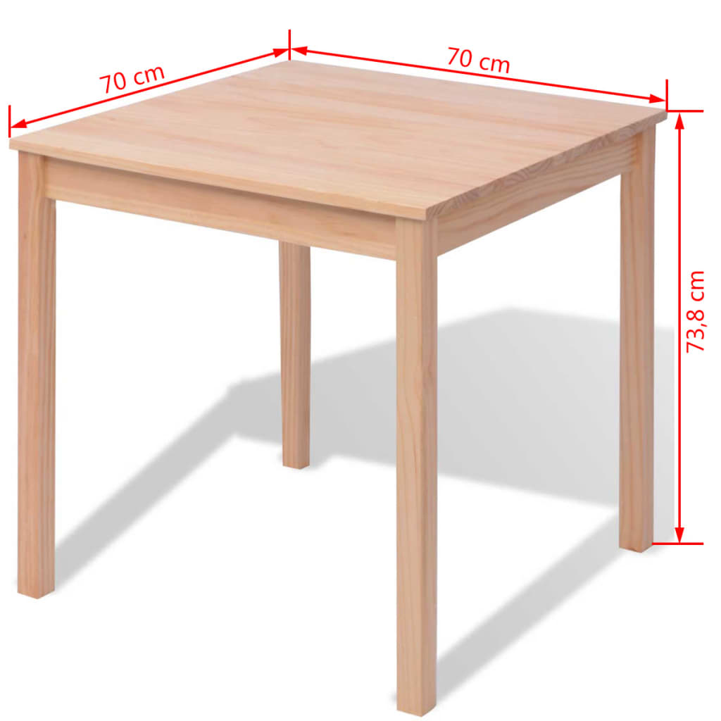 Set da Pranzo 5 pz in Legno di Pino - homemem39