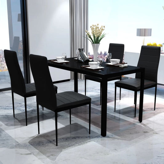 Set da Pranzo 5 pz Nero - homemem39