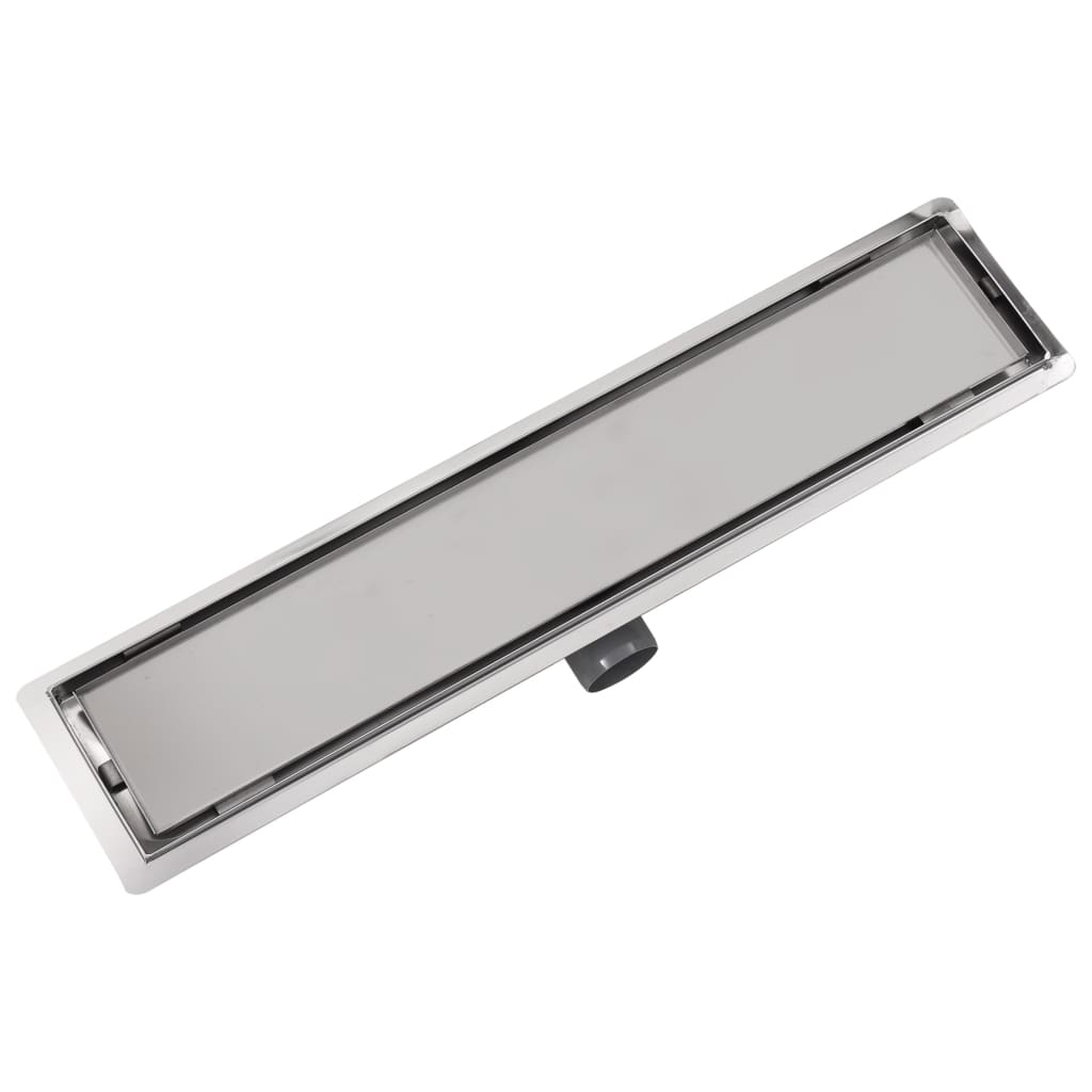 Canaletta di Drenaggio per Doccia 630x140 mm in Acciaio Inox - homemem39