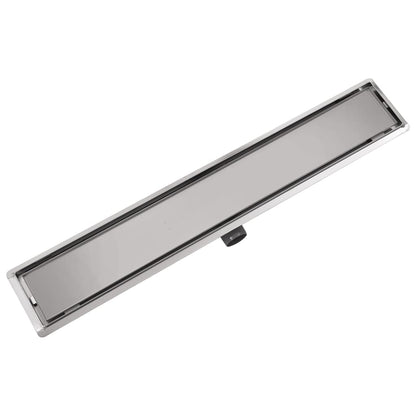 Canaletta di Drenaggio Lineare per Doccia 830x140 mm Acciaio Inox - homemem39