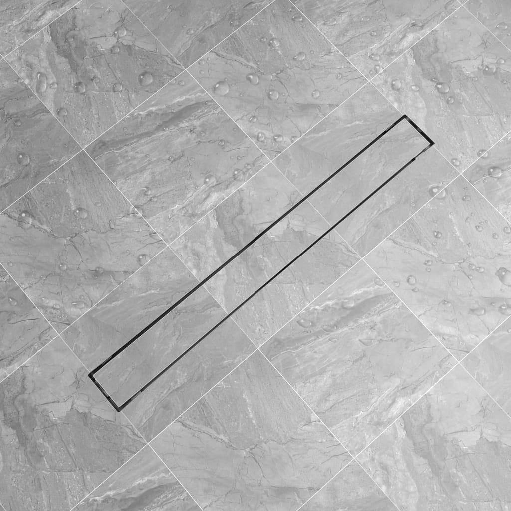 Canaletta Drenaggio per Doccia Lineare 930x140 mm Acciaio Inox - homemem39