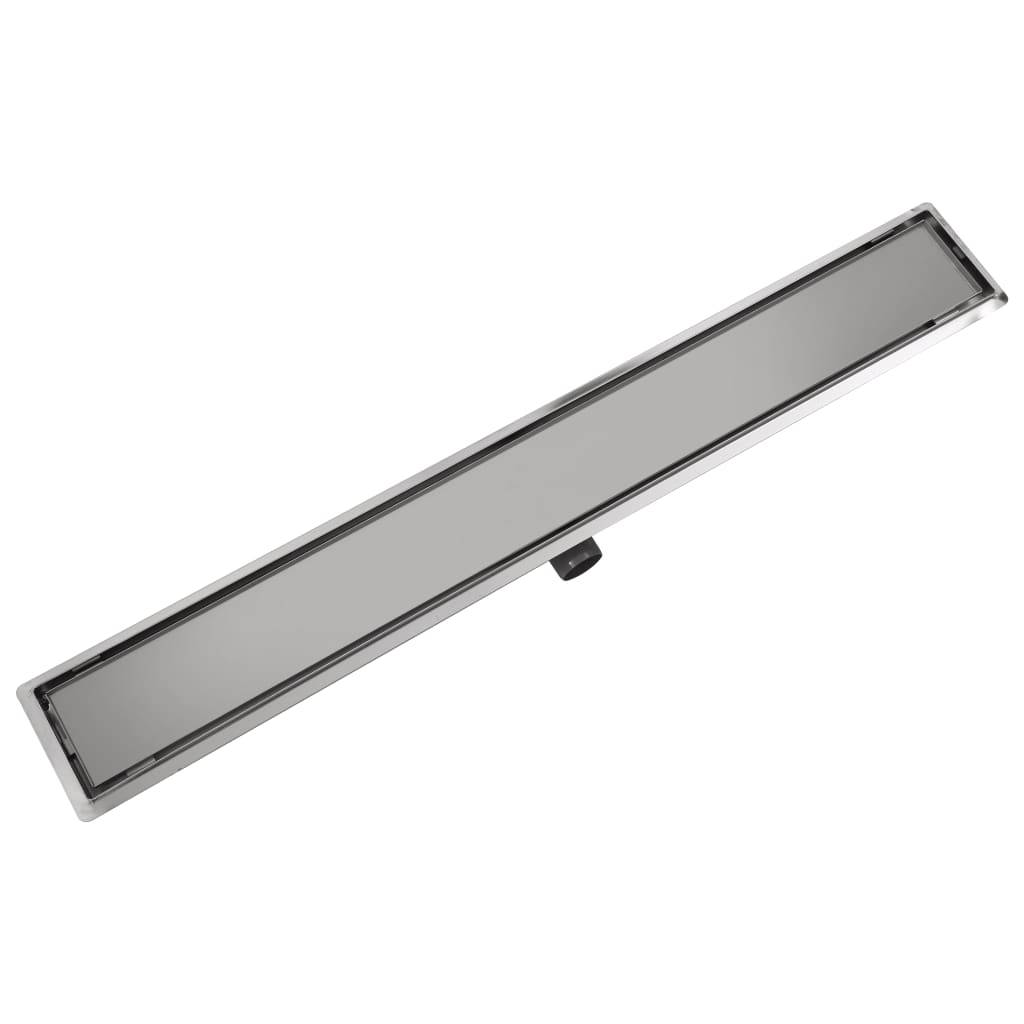 Canaletta Drenaggio per Doccia Doppia 1030x140 mm Acciaio Inox - homemem39