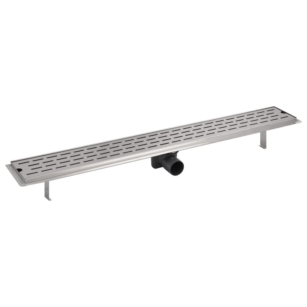 Canaletta Drenaggio per Doccia Lineare 930x140 mm Acciaio Inox - homemem39