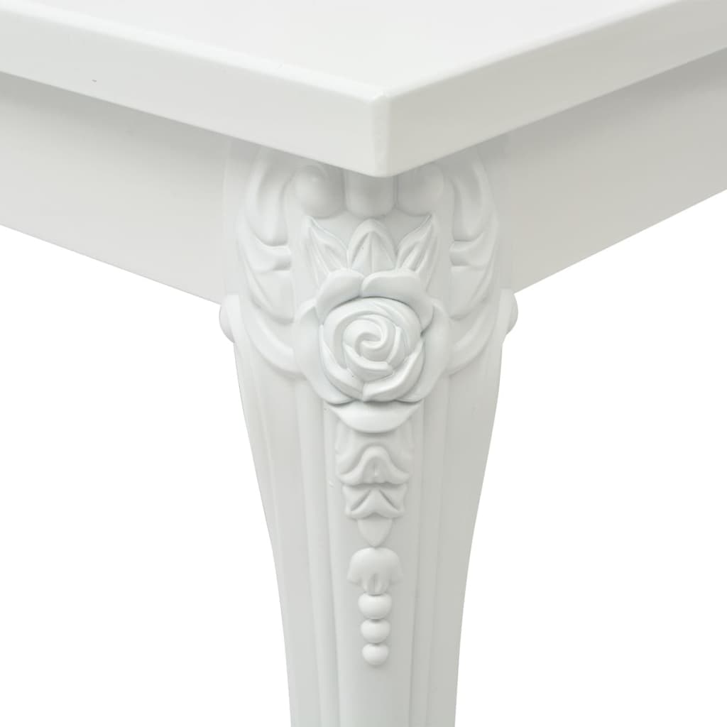 Tavolino da Salotto 100x60x42 cm Bianco Lucido - homemem39
