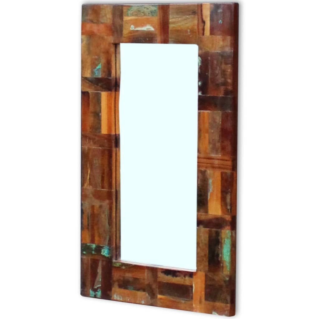 Specchio in Legno Massello di Recupero 80x50 cm - homemem39