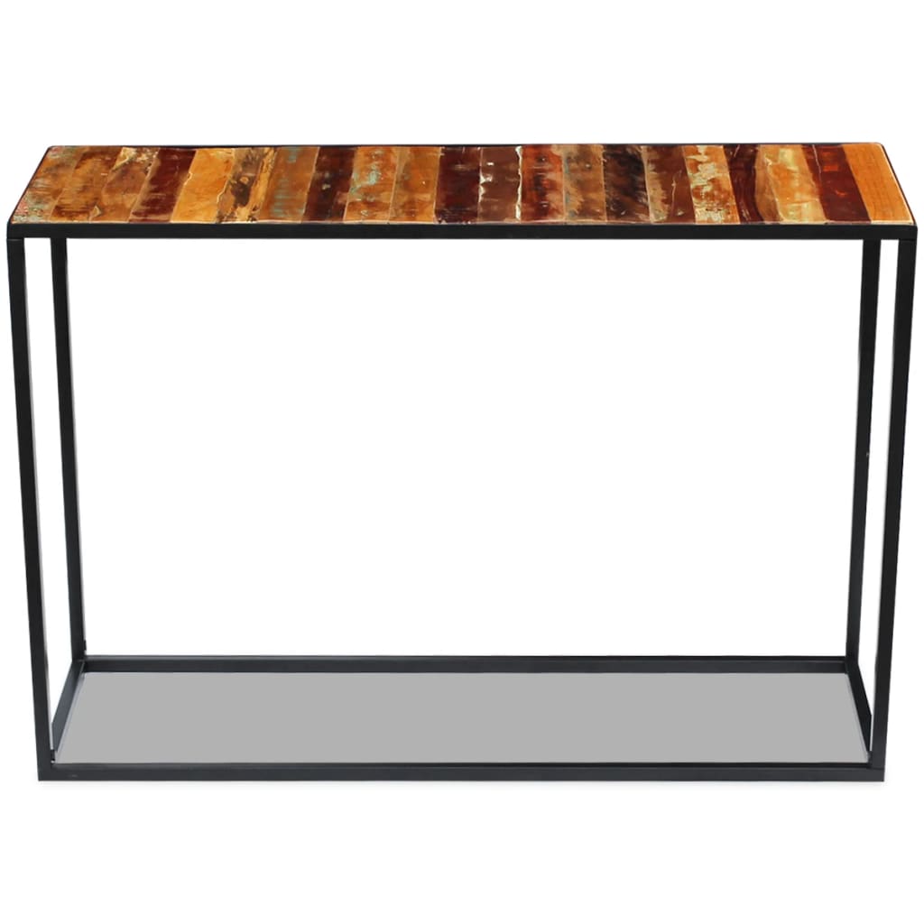 Consolle in Legno Massello Recuperato 110x35x76 cm - homemem39