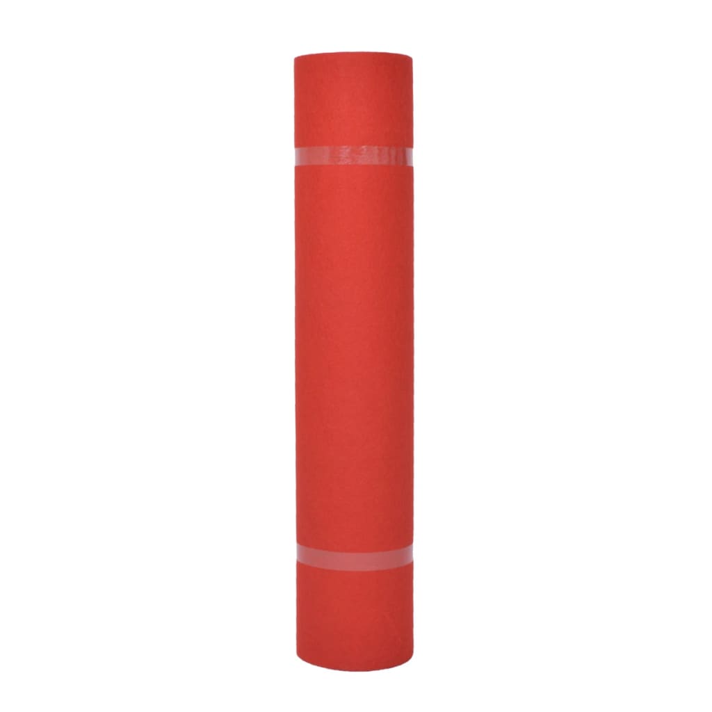 Tappeto Piatto da Esposizione 1x24 m Rosso - homemem39