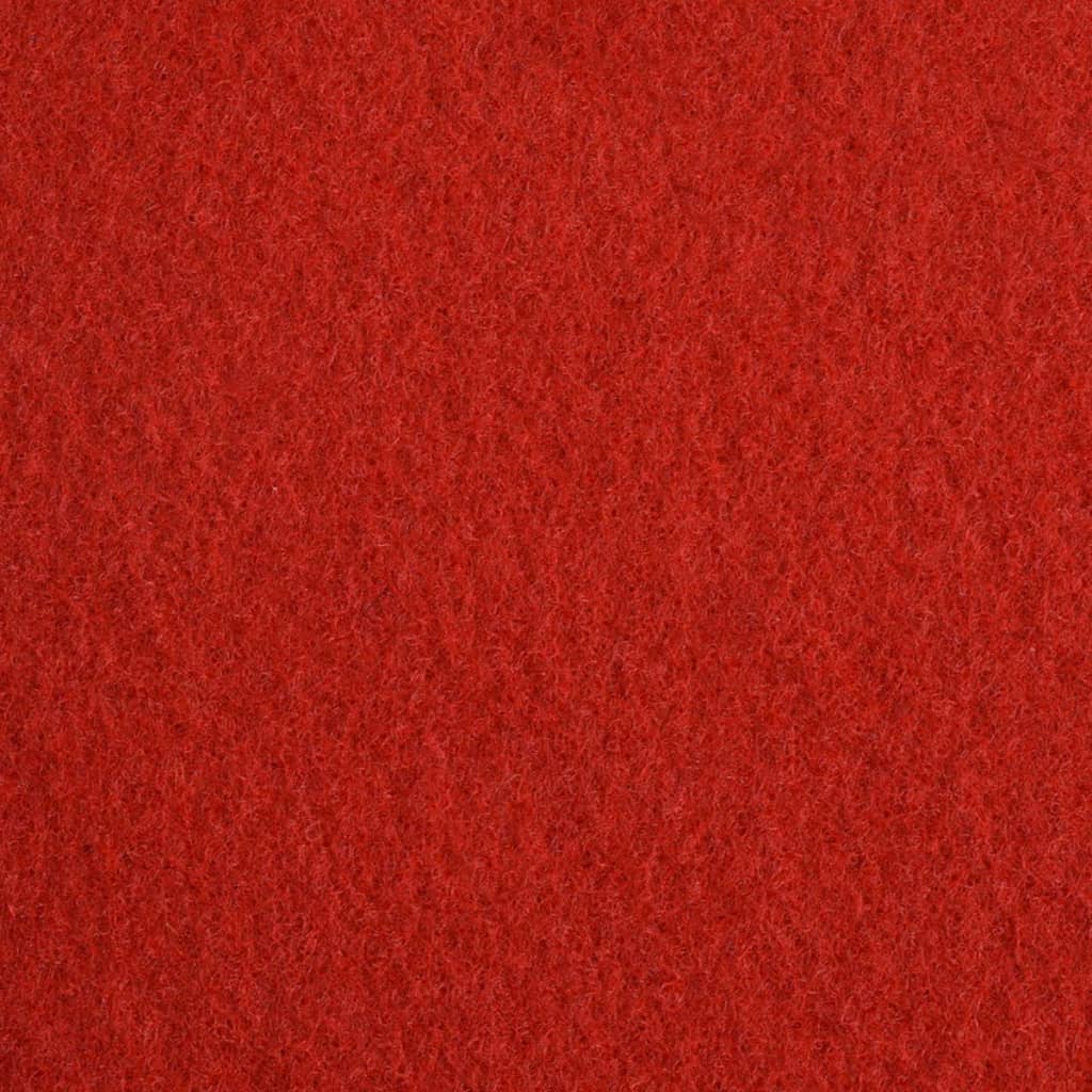 Tappeto Piatto da Esposizione 1x24 m Rosso - homemem39