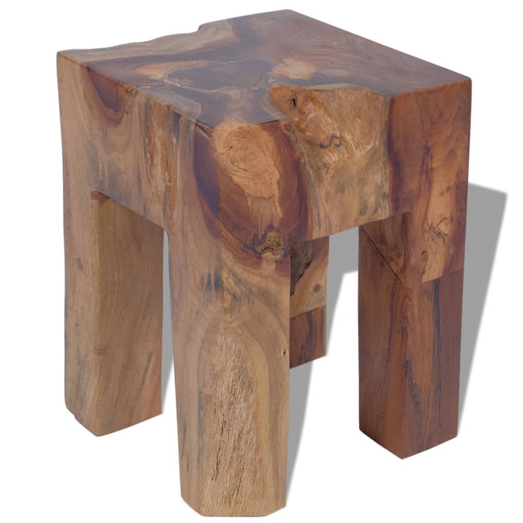 Sgabello in Legno Massello di Teak - homemem39