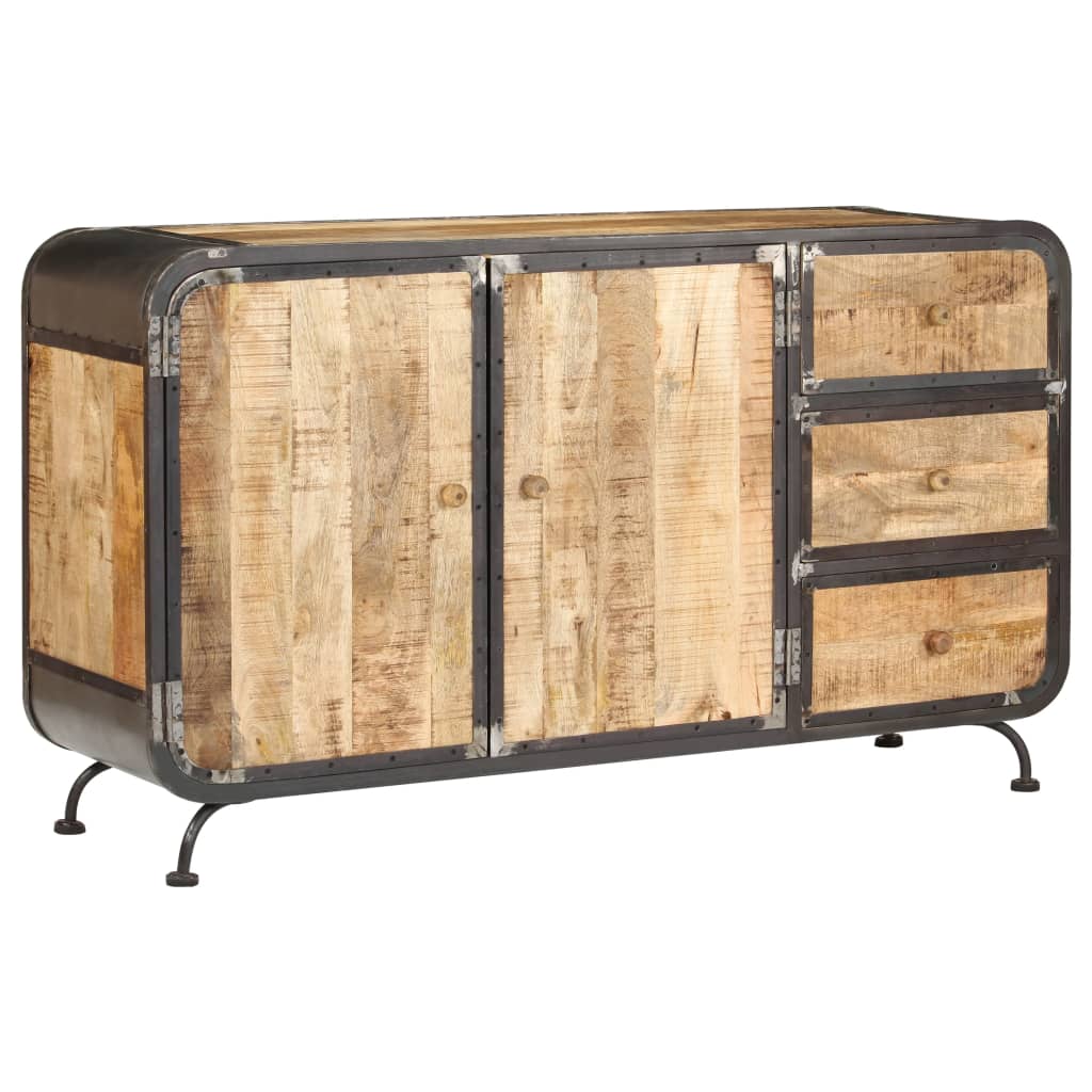 Credenza 140x40x80 cm Legno Massello di Mango - homemem39