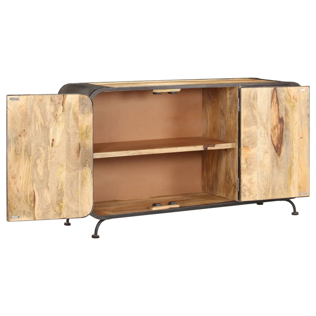 Credenza 140x40x80 cm Legno Massello di Mango - homemem39