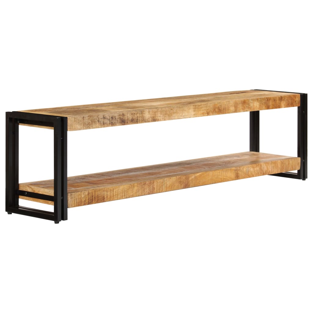 Mobile Porta TV 150x30x40 cm Legno Massello di Mango - homemem39