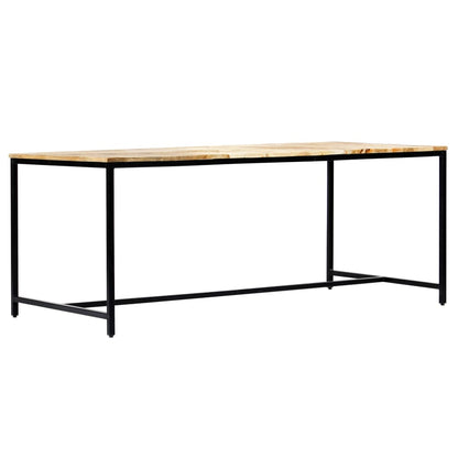 Tavolo da Pranzo 180x90x75 cm in Legno Massello di Mango Grezzo - homemem39