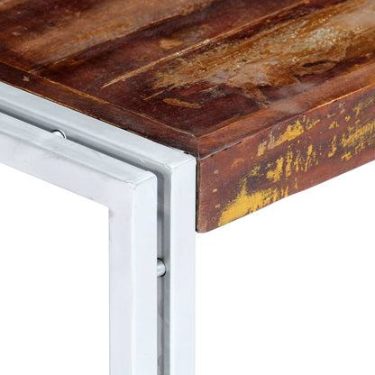 Tavolino da Caffè 120x60x35 cm in Legno Massello di Recupero - homemem39