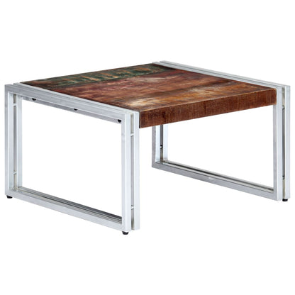 Tavolino da Caffè 60x60x35 cm in Legno Massello di Recupero - homemem39