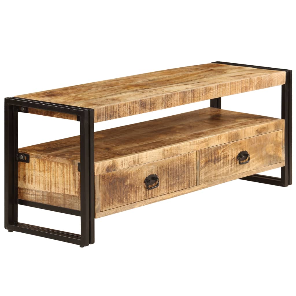 Mobile Porta TV 120x35x45 cm Legno Massello di Mango - homemem39