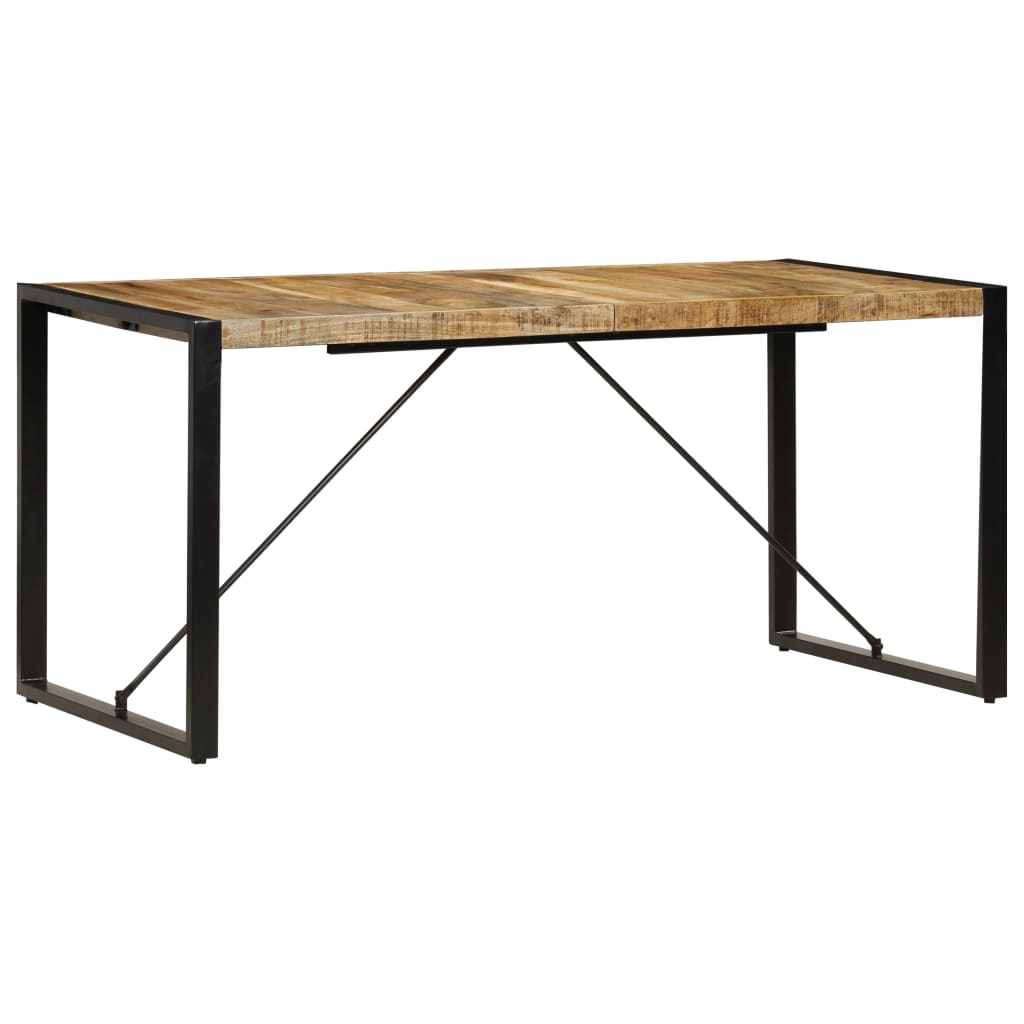 Tavolo da Pranzo 160x80x75 cm in Legno Massello di Mango - homemem39