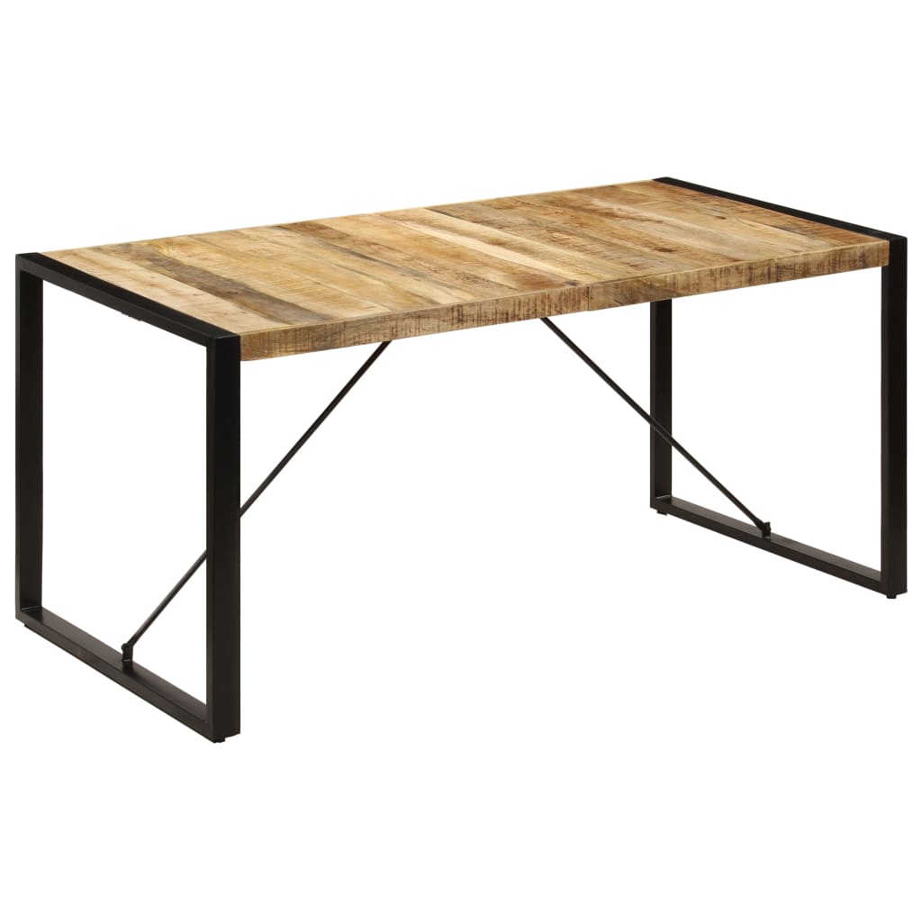 Tavolo da Pranzo 160x80x75 cm in Legno Massello di Mango - homemem39