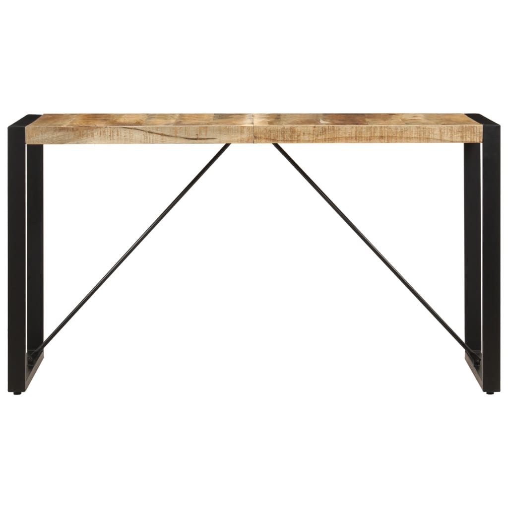 Tavolo da Pranzo 140x70x75 cm in Legno Massello di Mango - homemem39