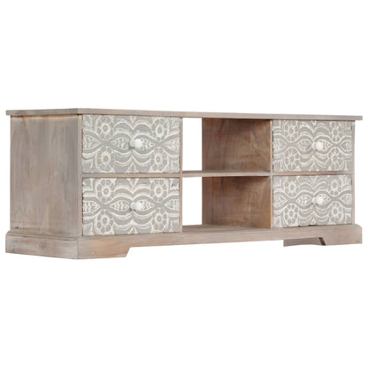 Mobile Porta TV 120x30x40 cm in Legno Massello di Acacia - homemem39