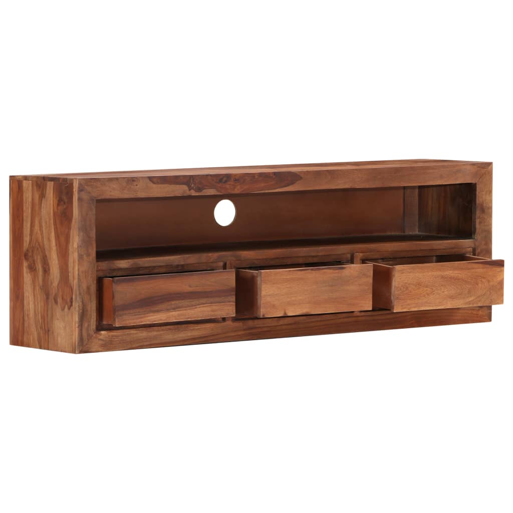 Mobile Porta TV 120x30x40 cm in Legno Massello di Sheesham - homemem39