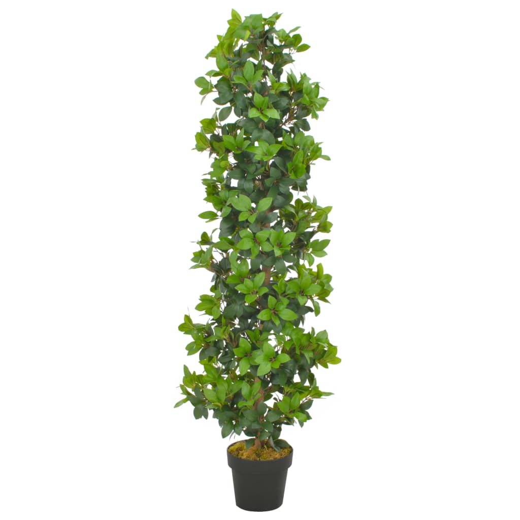 Albero di Alloro Artificiale con Vaso Verde 150 cm - homemem39