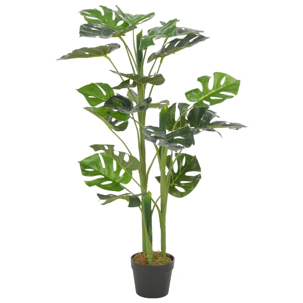 Monstera Artificiale con Vaso Verde 100 cm - homemem39