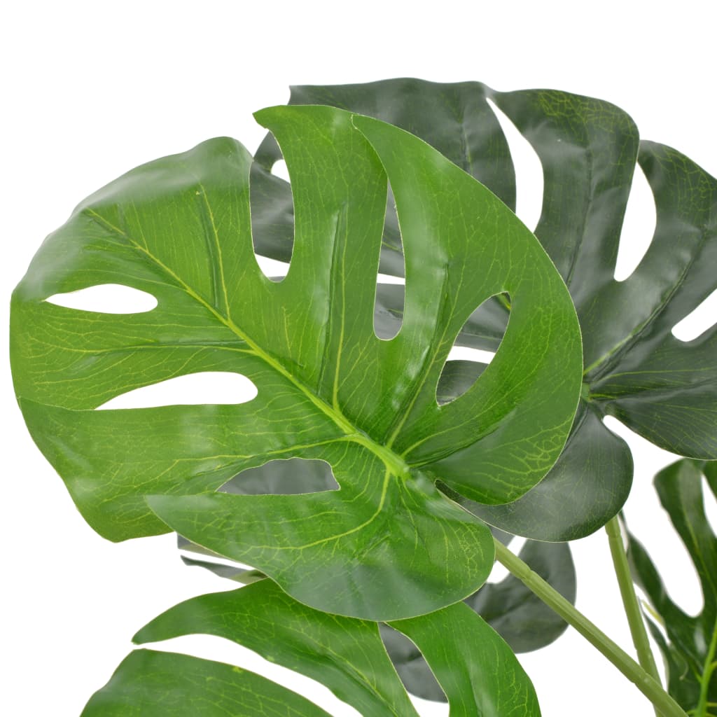 Monstera Artificiale con Vaso Verde 100 cm - homemem39