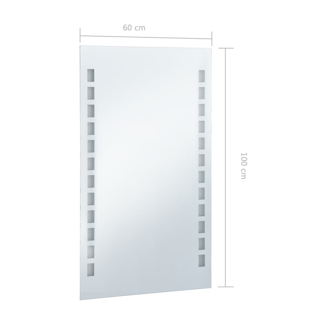 Specchio da Parete a LED per Bagno 60x100 cm - homemem39