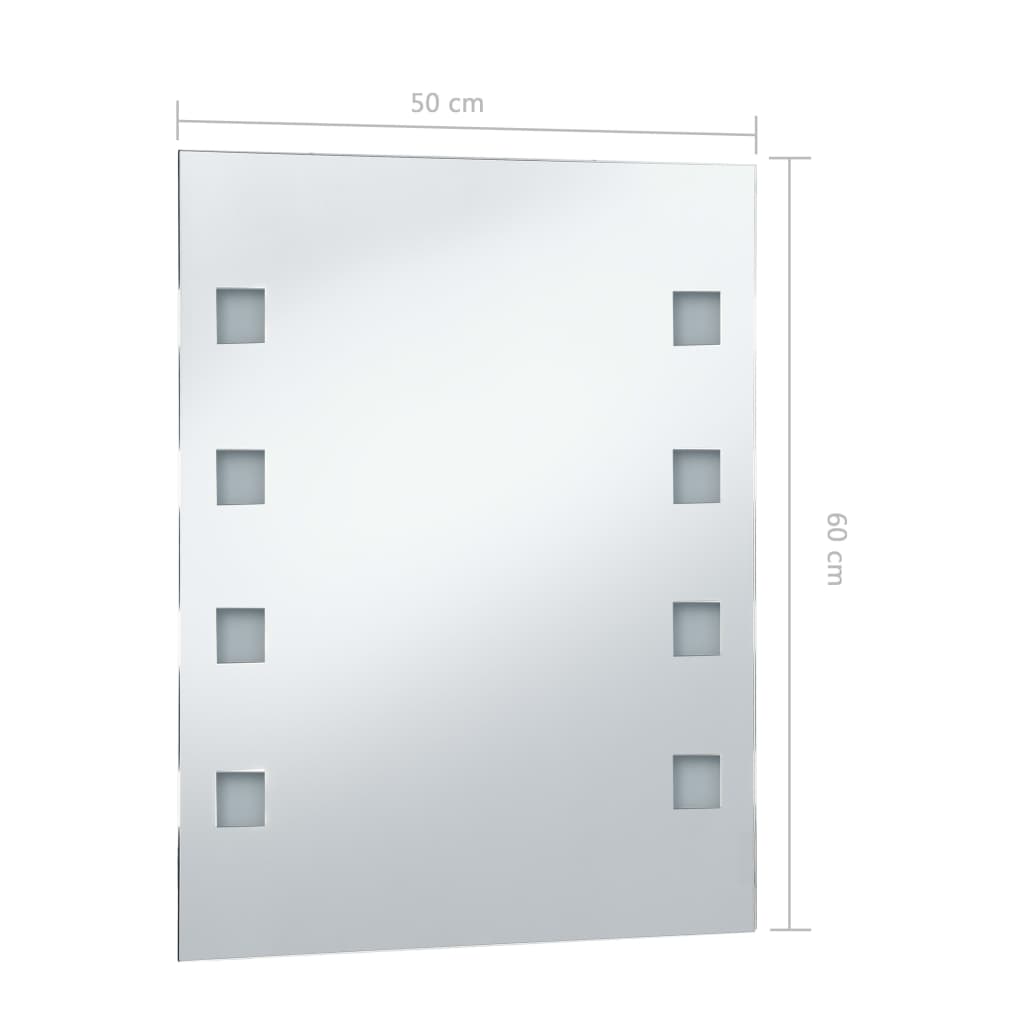 Specchio da Parete a LED per Bagno 50x60 cm - homemem39