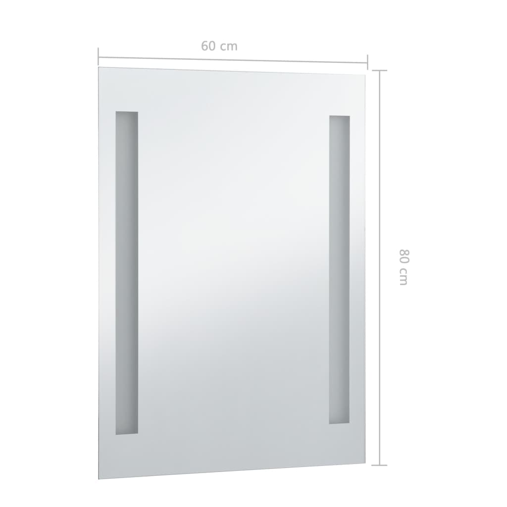 Specchio da Parete a LED per Bagno 60x80 cm - homemem39