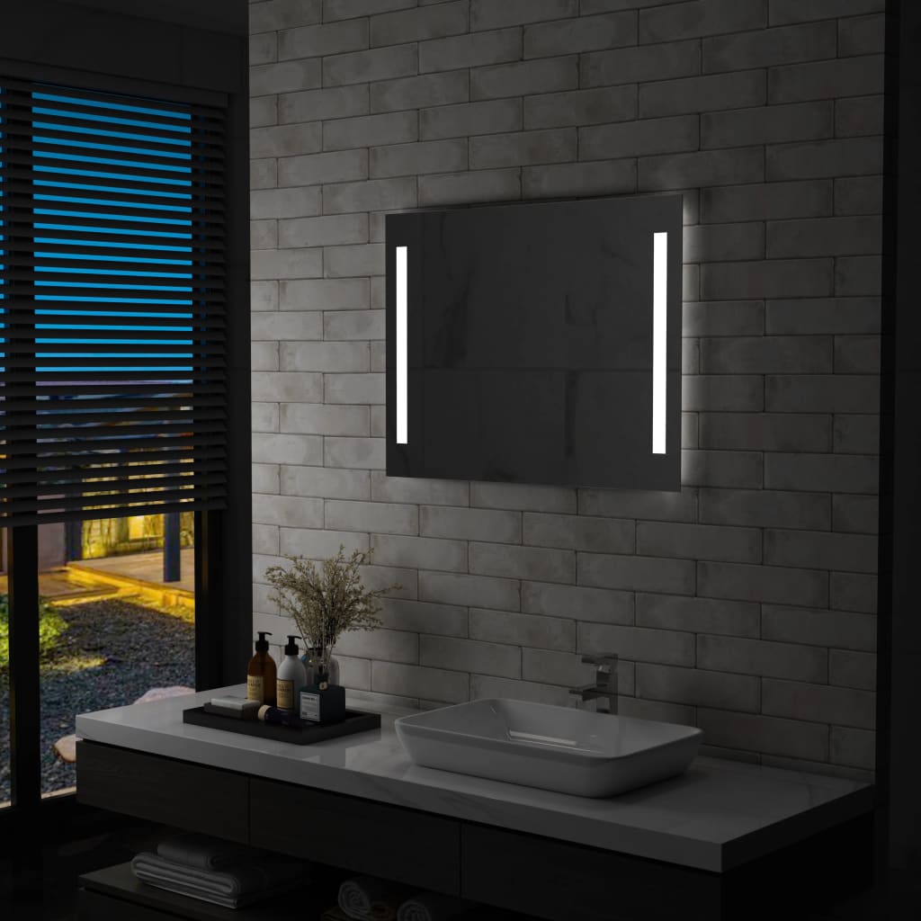 Specchio da Parete a LED per Bagno 80x60 cm - homemem39