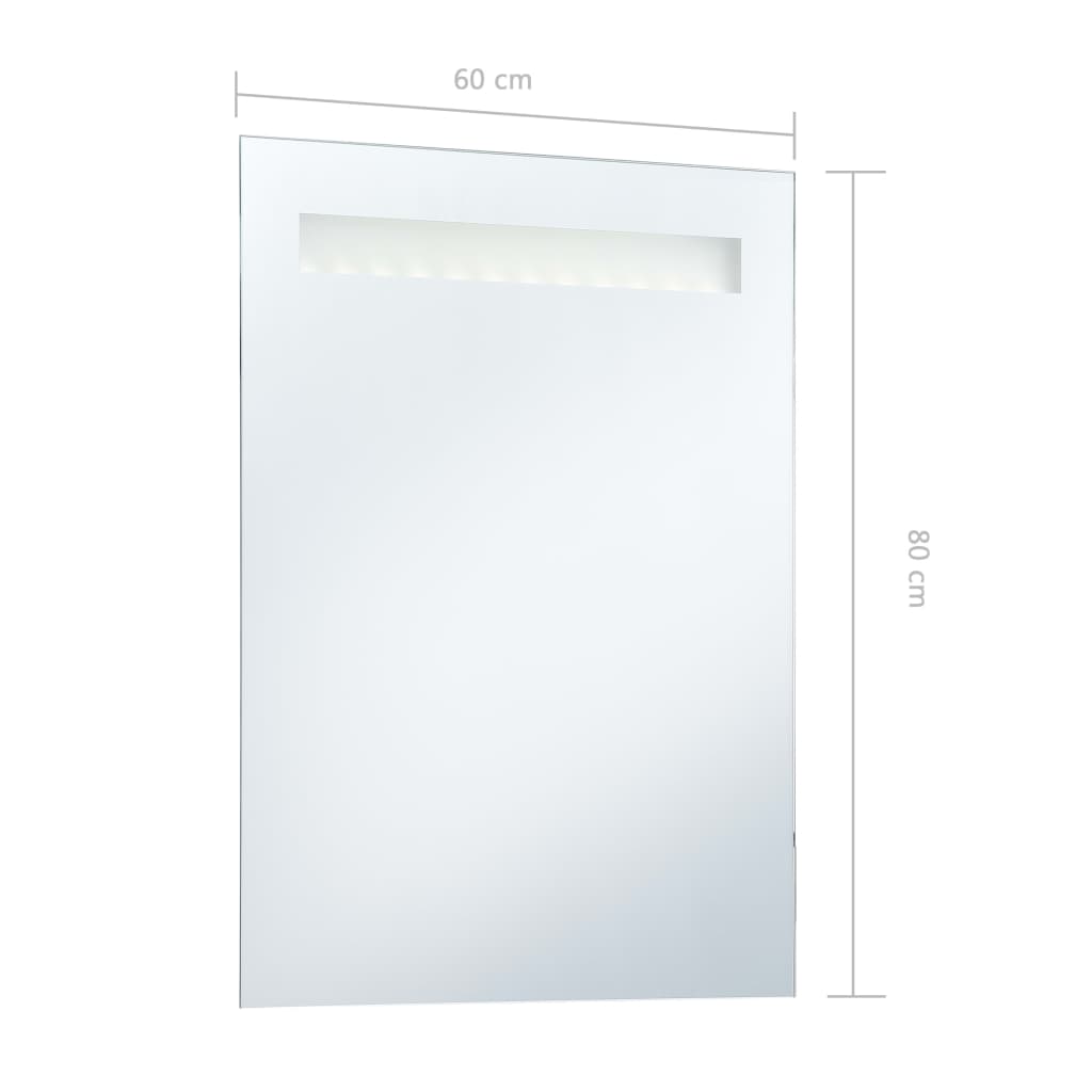 Specchio da Parete a LED per Bagno 60x80 cm - homemem39