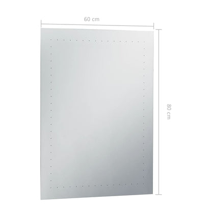 Specchio da Parete a LED per Bagno 60x80 cm - homemem39