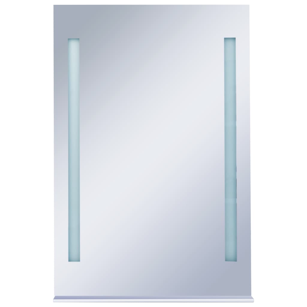 Specchio da Parete a LED per Bagno con Ripiano 60x80 cm - homemem39