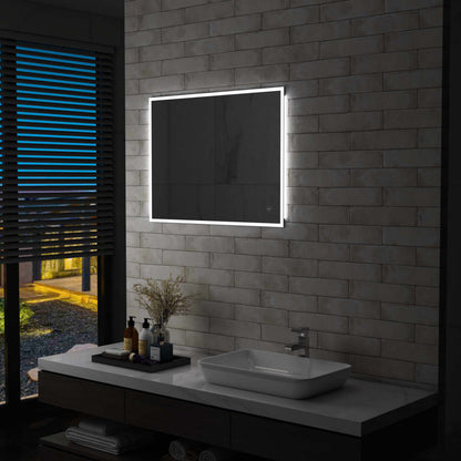 Specchio da Parete a LED per Bagno con Sensore Tattile 80x60cm - homemem39