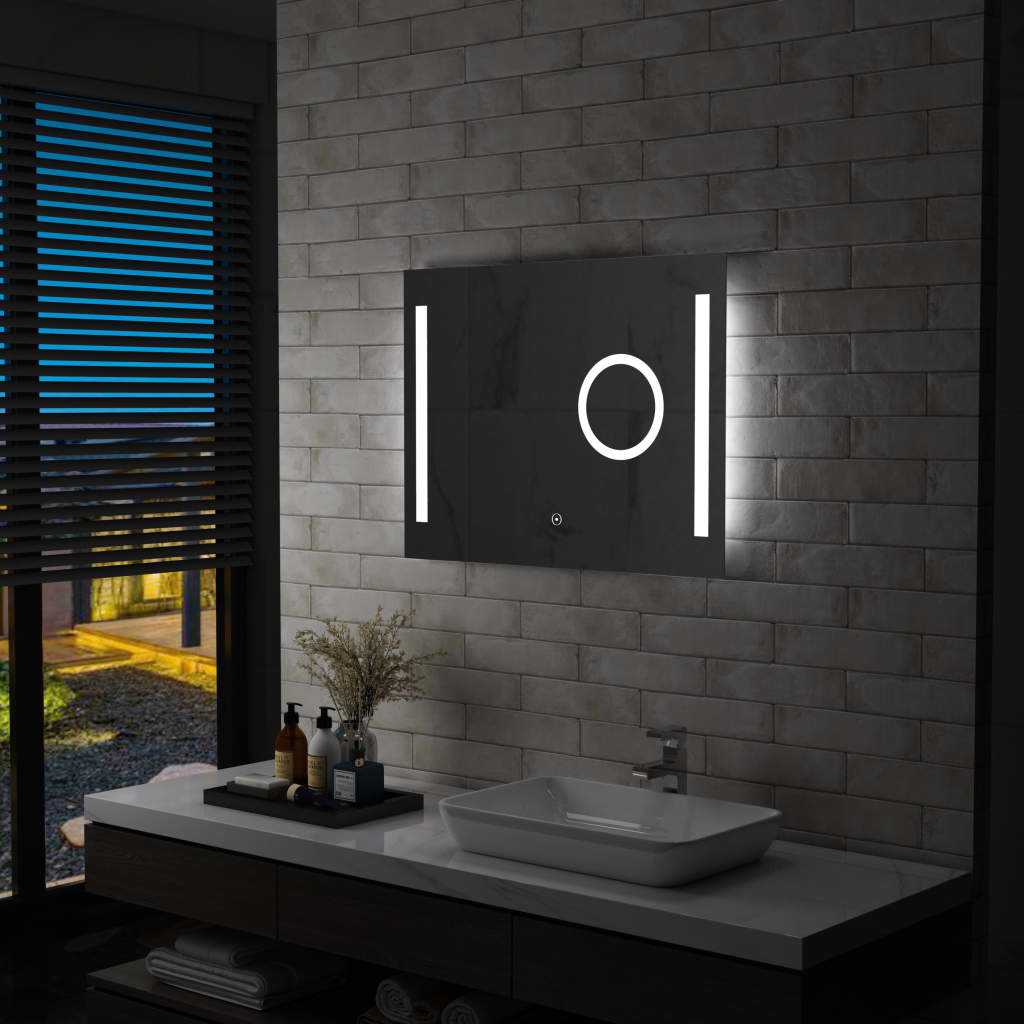 Specchio LED da Bagno con Sensore Tattile 80x60 cm - homemem39