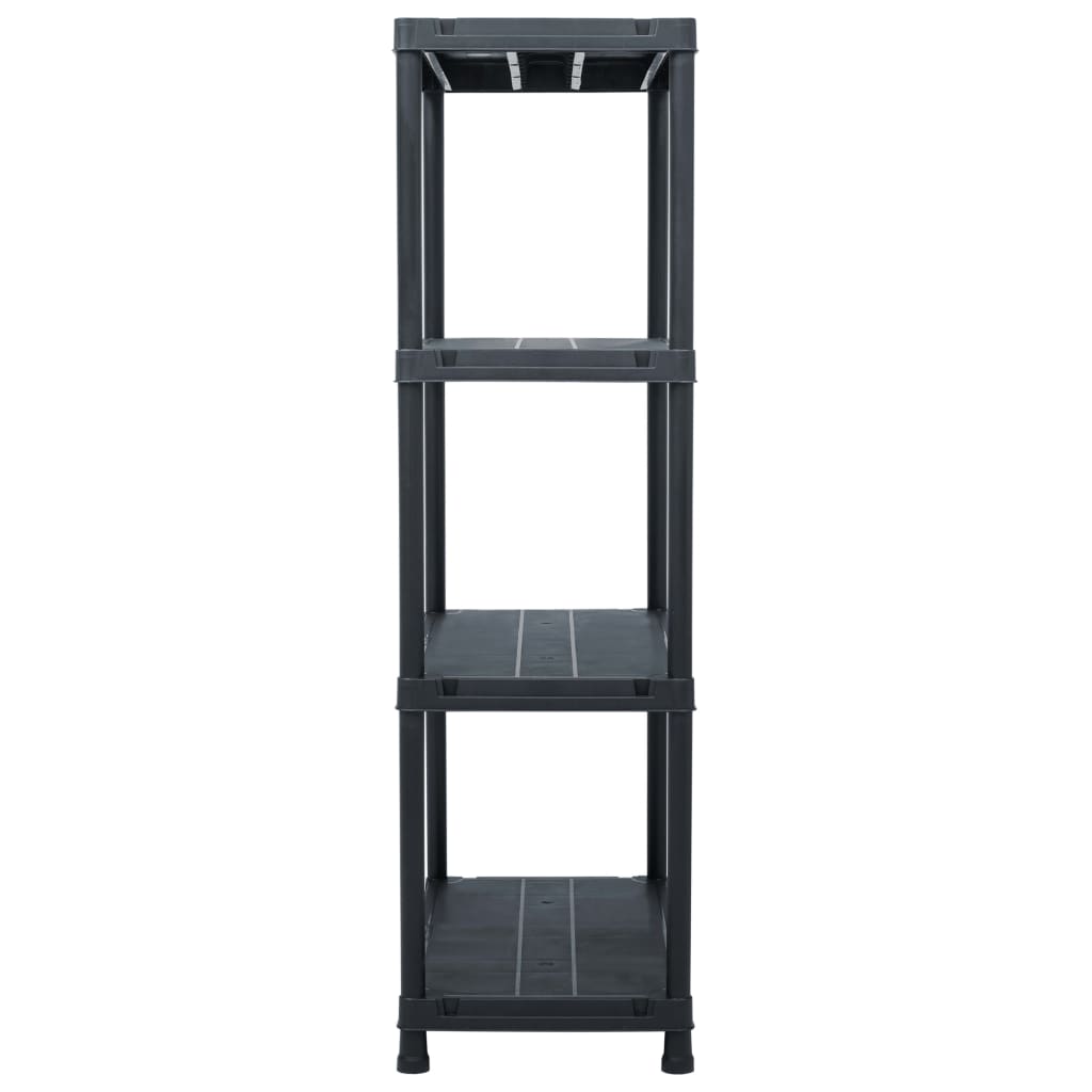 Scaffale Nero 200 kg 80x40x138 cm in Plastica - homemem39